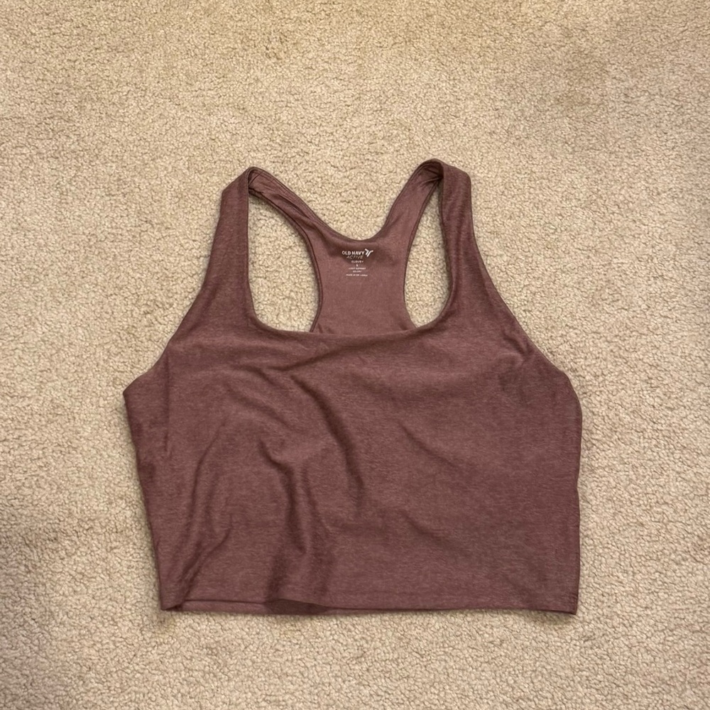 Old Navy Active Cloud+ Burgundy Tank